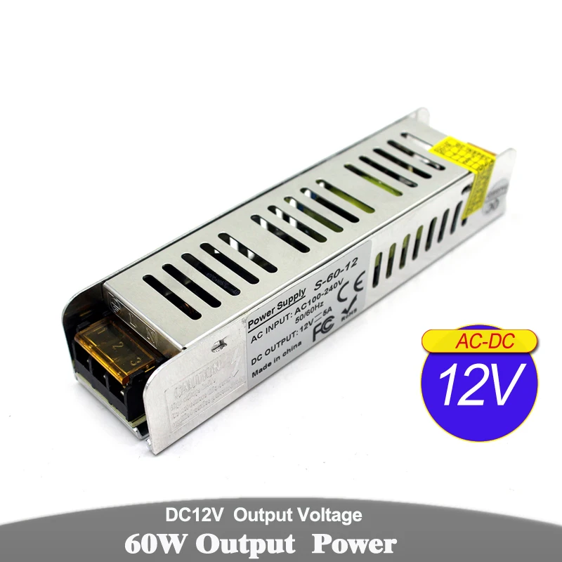 Переменный источник питания DC12V DC24V 48W 60W 72W 100W 120W 150W 180W 200W 240W 250W 300W 350W 360W