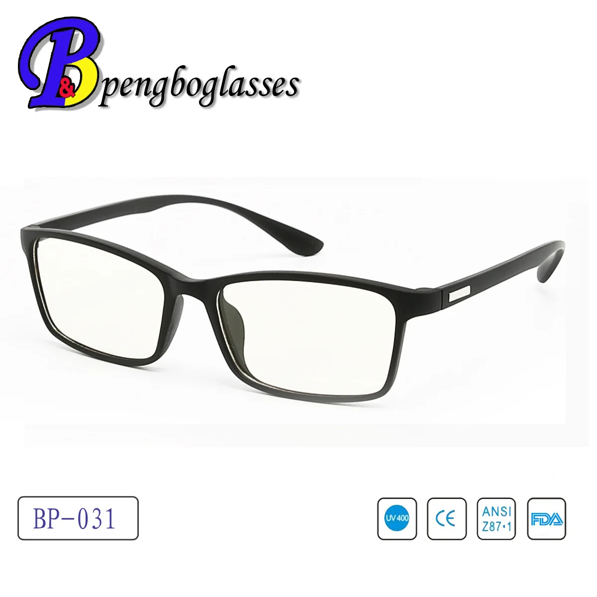 OEM Custom Negative Ion Glasses BP-031 Black Energy Beauty Protective Eyewear Spot BlueRay Glasses