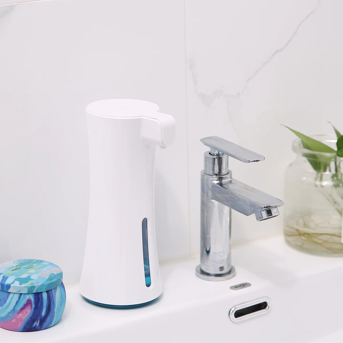 450ML Automatic Foaming Soap Dispenser Touchless Sensor Pump Kitchen Bathroom Hand Wash Liquid Sanitizer | Обустройство дома
