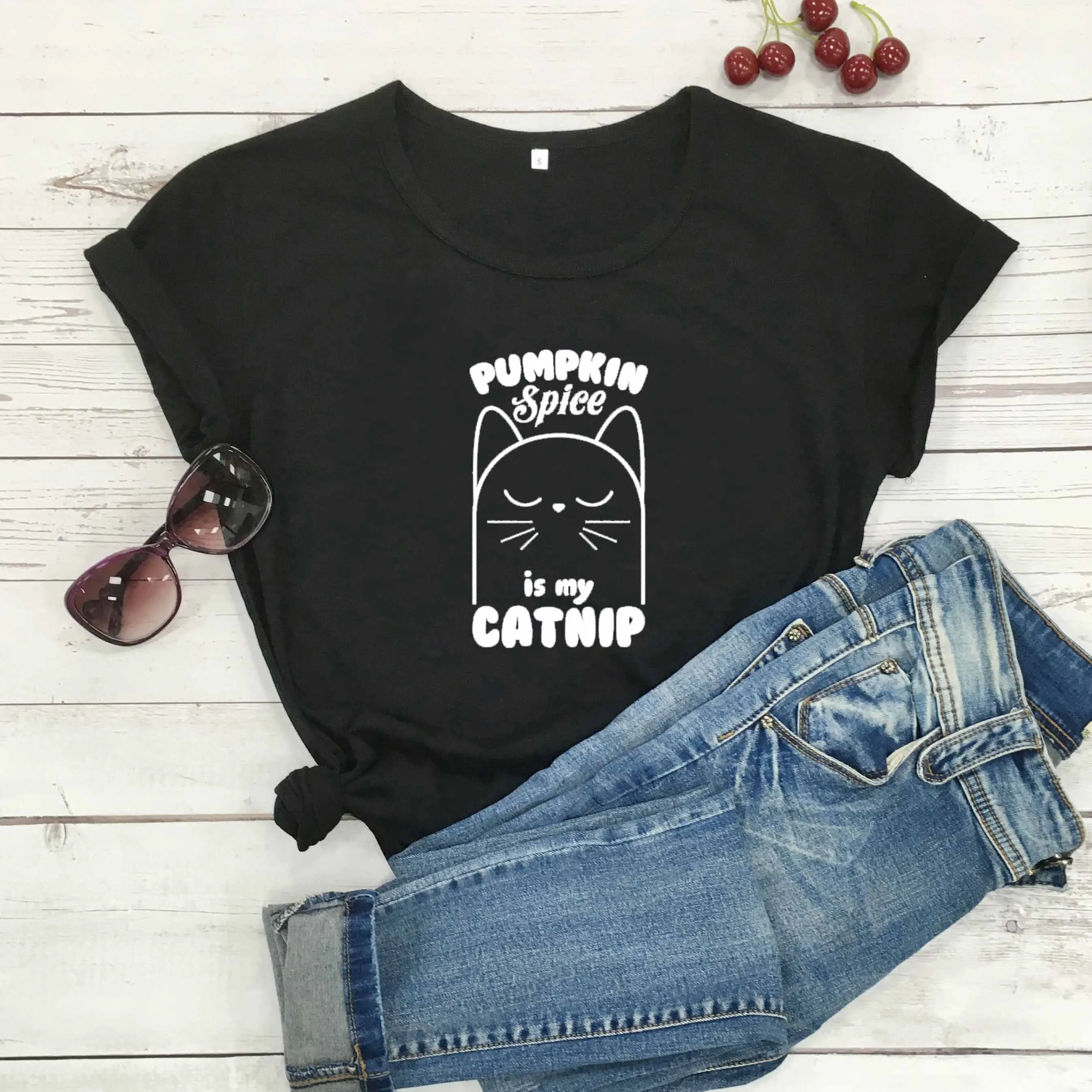

Pumpkin Spice Catnip Athletic Gray unisex Tee fashion funny cute graphic women fashion t shirt grunge tumblr tee art tops O062