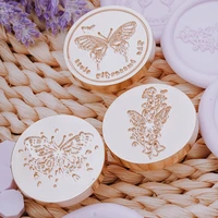 butterfly series wax stamp european style retro lacquer seal wedding invitation bronze stamp child diy hand account wax seal gif