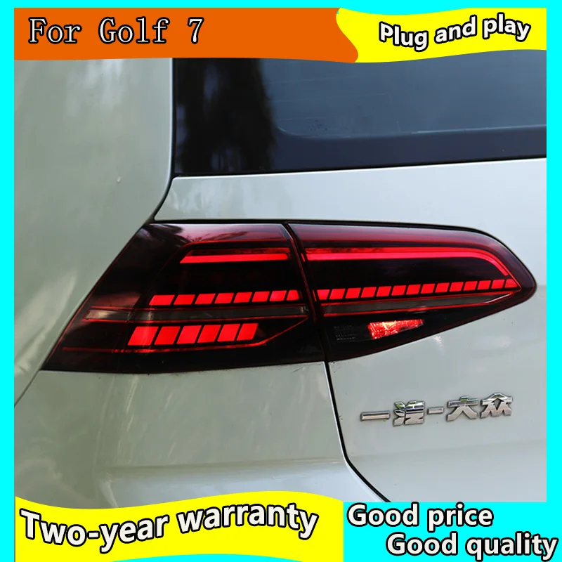 Car Styling for VW Golf 7 7.5 Taillight 2013-2018 MK7 MK7.5 LED Rear Lamp DRL+Brake+Park+Dynamic Signal+Reversing light | Автомобили и