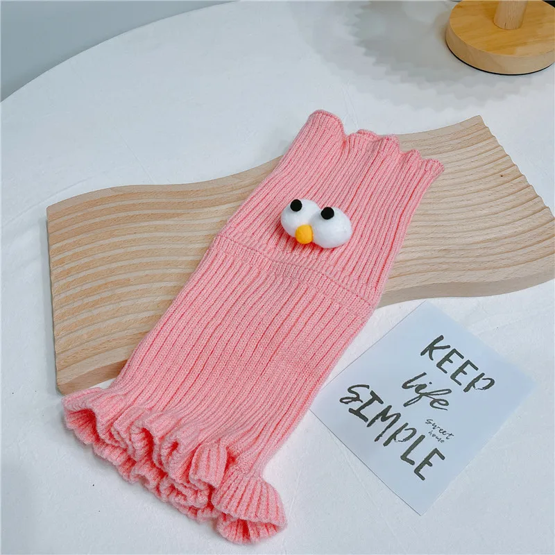 Шарф-кольцо вязаный для девочек с большими глазами зимний теплый однотонный 2022 |