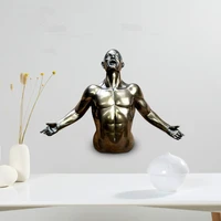scream body art nordic modern home art cast copper pendant creative model room living room entrance wall decoration