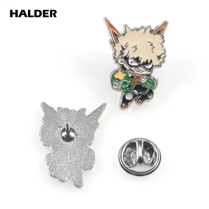 BR0051 аниме halder My Hero Academy металлические броши булавки на лацкан рюкзак ткань украшения значок ювелирные изделия аксессуары безделушки подарок
