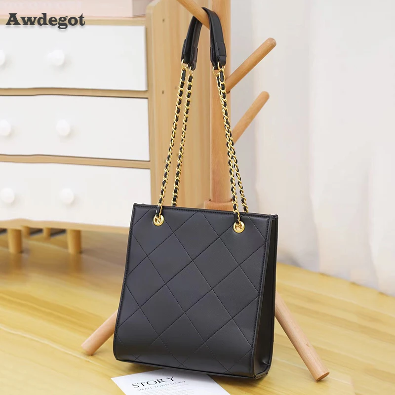 

High Quality Brand Luxury Designer Handbag Women's Bag Ladies Chain Shoulder Bags for Women Quilted Bag Tote Black Purses Plaid