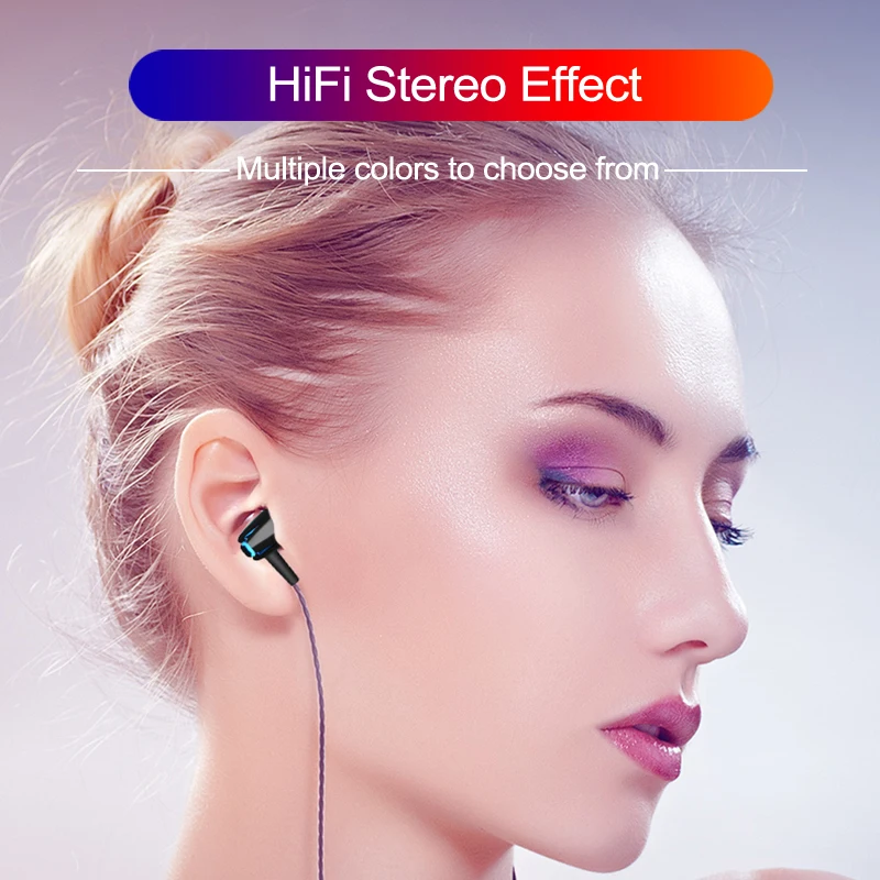 Мини проводные наушники 3 5 мм в ухо Регулировка громкости спортивные с