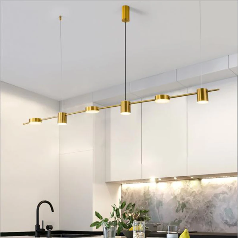 Arañas Led de suspensión de brillo para restaurante, accesorios de iluminación modernos para Hotel, comedor y sala de estar, color oro negro americano
