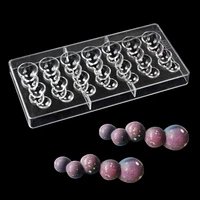 3d pc chocolate mold and stainless steel scraper food grade polycarbonate candy chocolate mould tray pastry tool