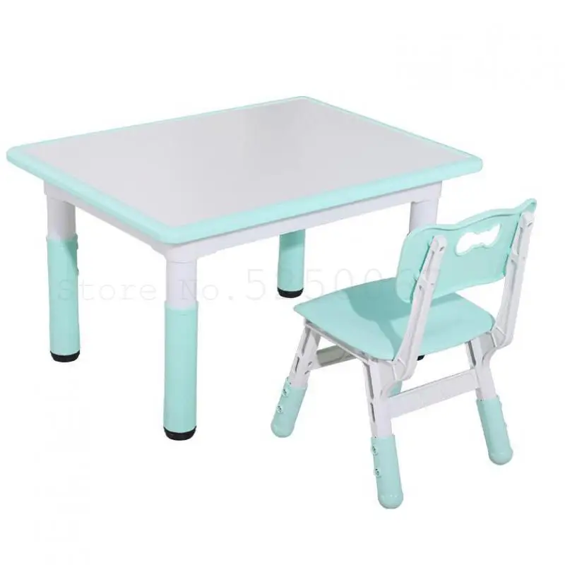Набор из стола и стула для детского сада деревянный подъемный стол рисования