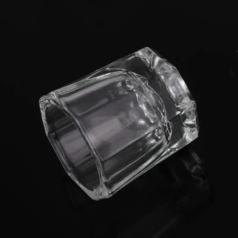 

1pcs Mini Crystal Glass Dish Octagon Bowl Cup Nail Equipment Liquid Crystal Nail Acrylic Tool Art Art Cup Power For Mixing W2C3