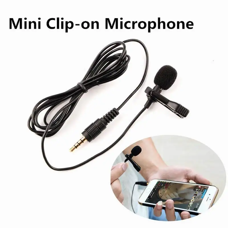 

Liser Professional Portable Unisex Hands-free Mic Speaking Line Type 3.5mm Voice Tube Condenser Microphone