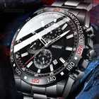 Новые многофункциональные мужские деловые часы с твердым ремешком Мужские часы модные светящиеся часы