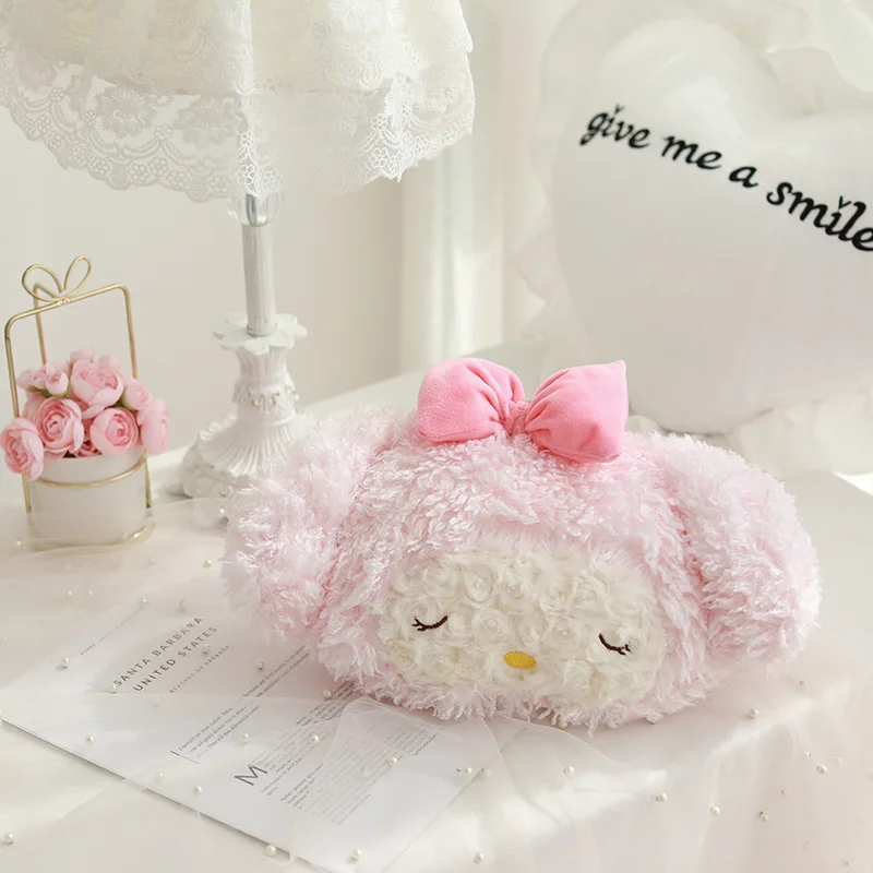 Милая мягкая розовая пудра Девочка Сердце мерлот кролик плюшевый подголовник