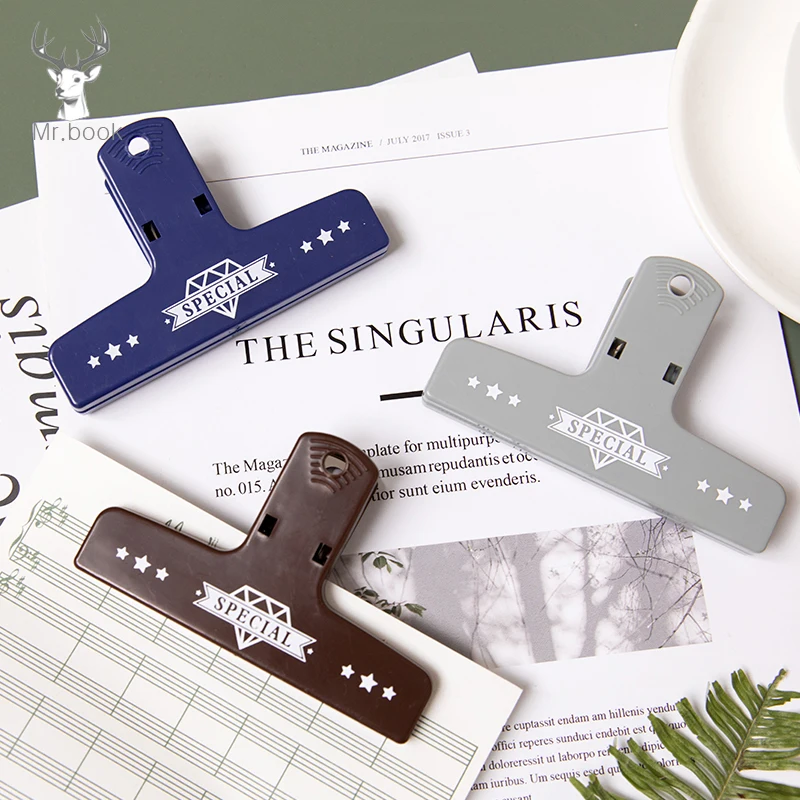 Пластиковый магнитный скрепатель для документов простой дизайн 100 мм прочные