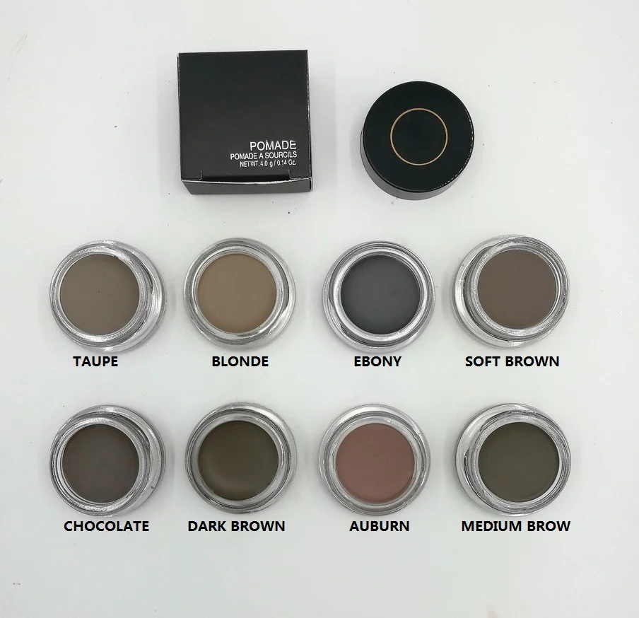 

New Brand Eyebrow Pomade Enhancers Waterproof Makeup Natural quick-drying Eyebrow Cream 11 Colors DHL Free