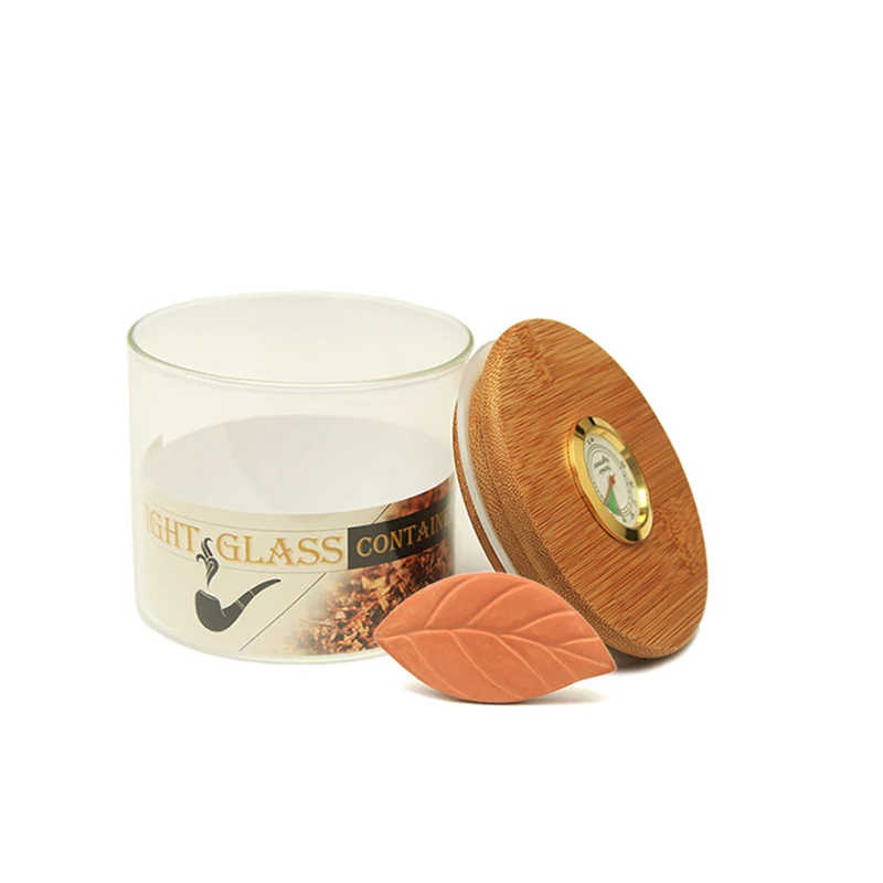 

Стеклянная банка с гигрометром, многофункциональный вакуумный увлажнитель, портативный контейнер для хранения табака, трав