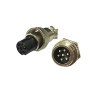 2 pairs rs765 gx12 234567 pin 12mm high quality male female butt joint connector aviation plug circular socketplug