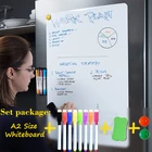 Белая доска для рисования, размер A2, ежемесячный недельный планировщик, календарь, стол для рисования, доска для сообщений, магнитные наклейки на холодильник