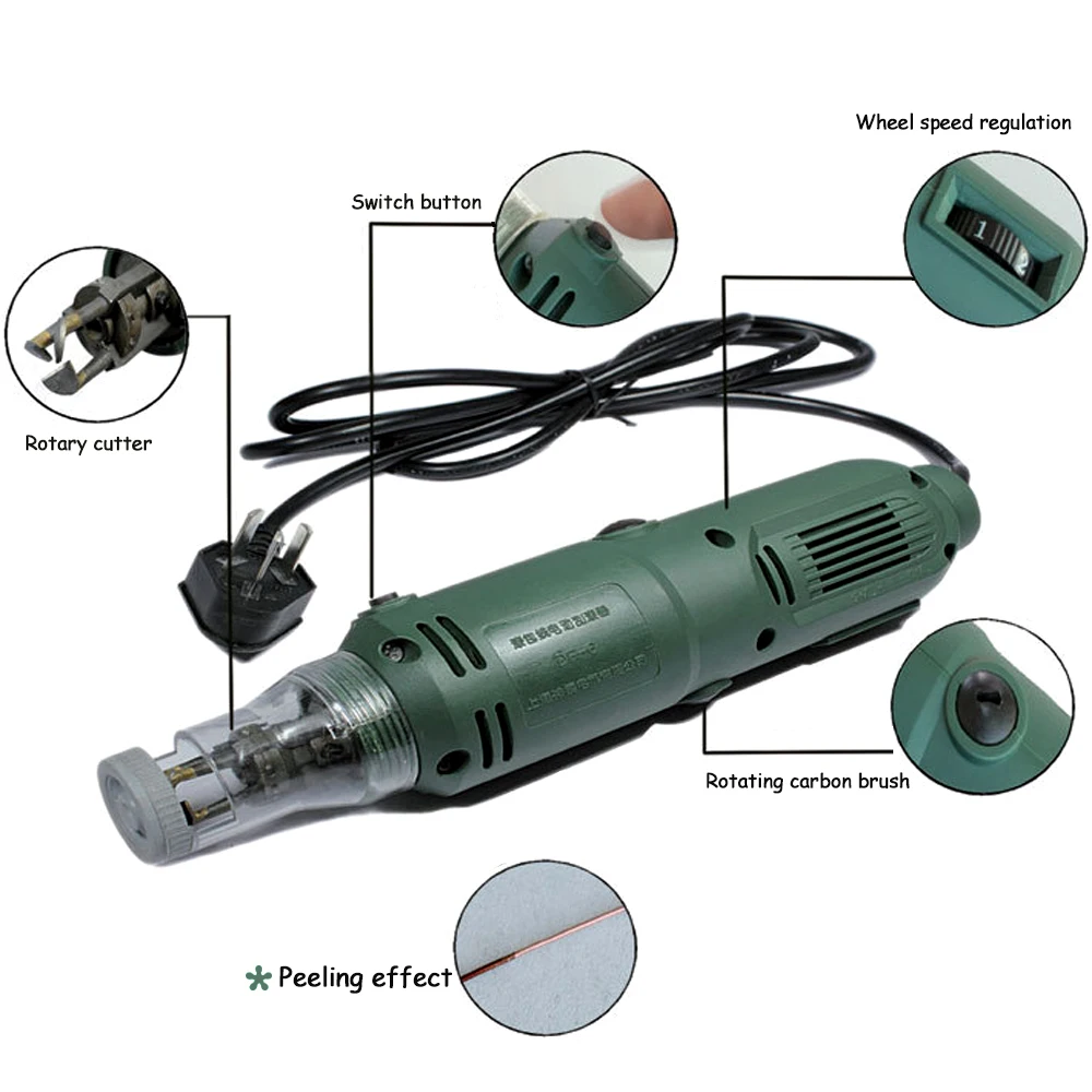 New DF-8 Enameled Wire Electric Paint Squeegee 110 / 220V Handheld Scraper 0.3-3.0mm Peeler EU US pulg Lacquer peeler | Инструменты