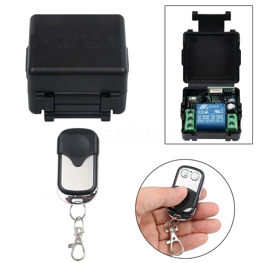 Беспроводной пульт дистанционного управления DC 12V 10A 1ch реле приема модуль