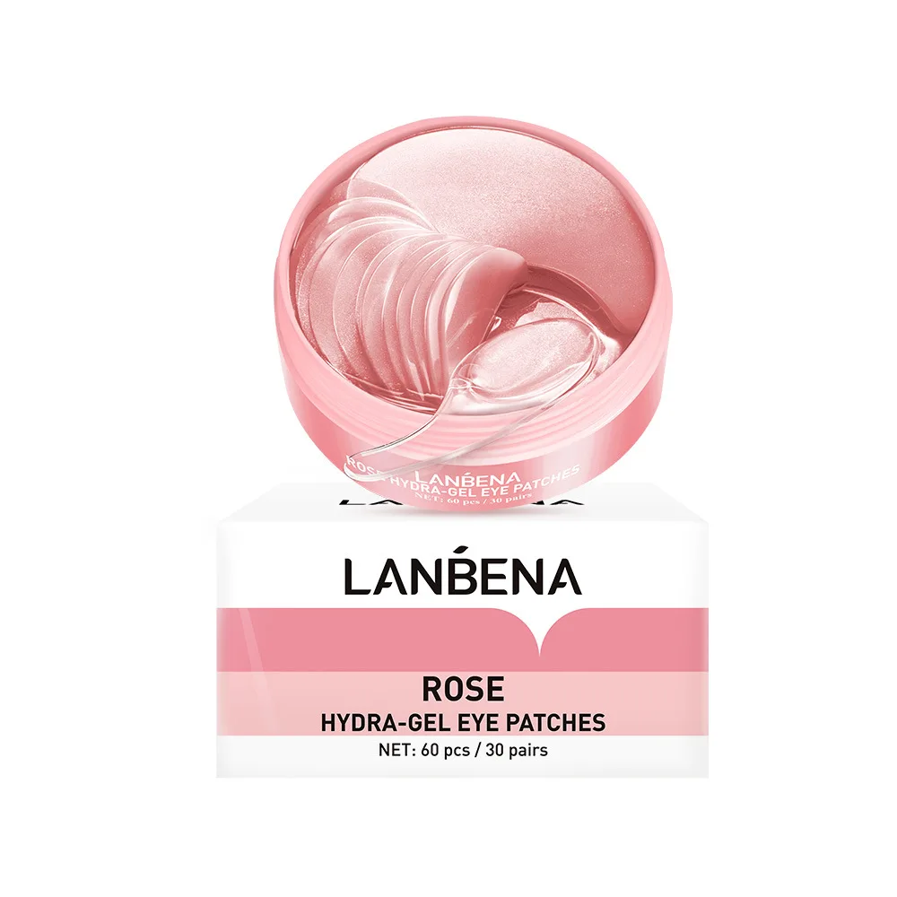 rose hydra gel eye mask lady collagen original nourish repair micro molecule brighten skin patches remove puffy eyes | Красота и