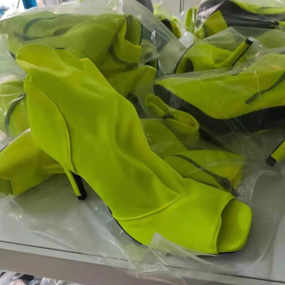 Женские сапоги выше колена Женская обувь на высоком каблуке сандалии-гладиаторы