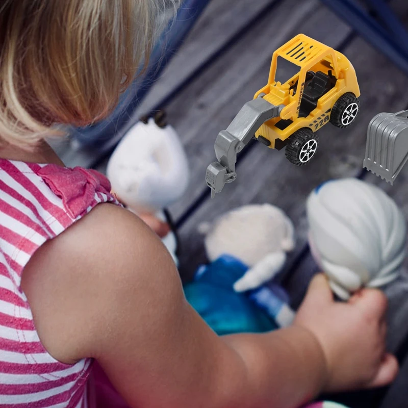 Литая пластиковая мини конструкция 6 видов стилей инженерные автомобили модель