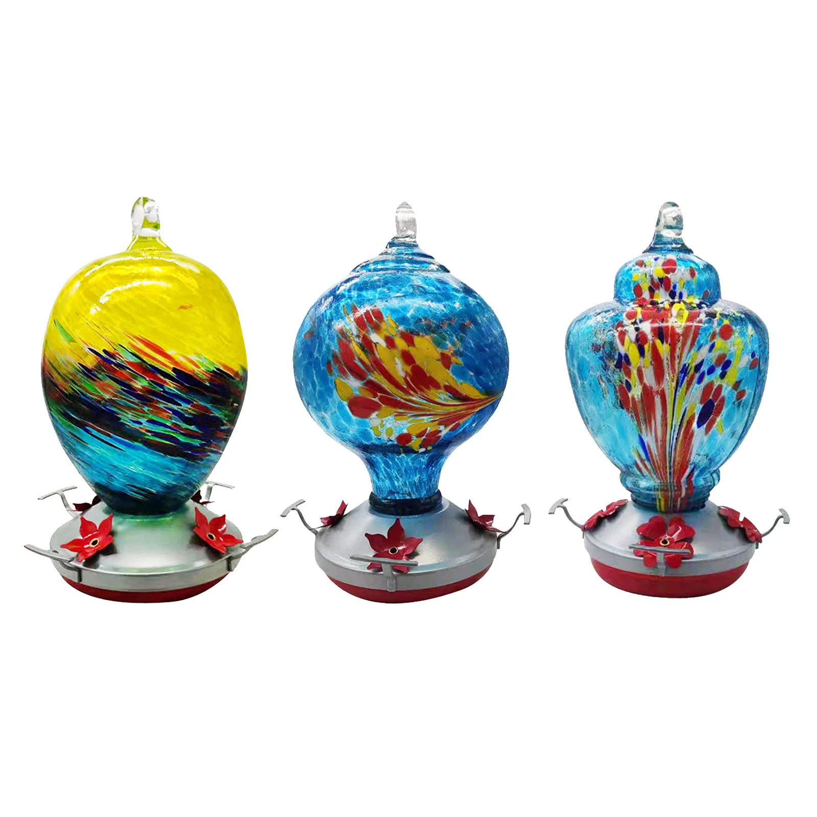 

Handmade Hummingbird Feeder Bird Feeding Hanging for Patio Garden Outdoors