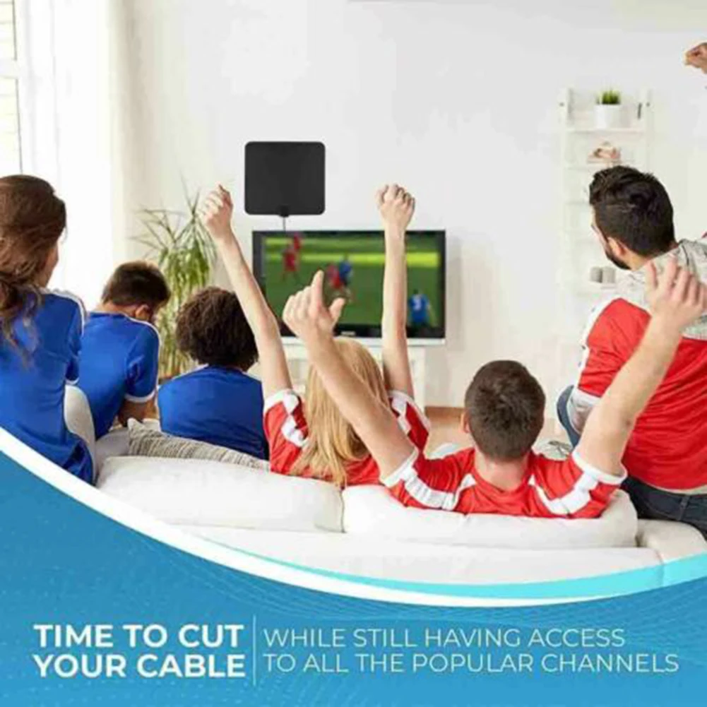 

1000Miles TV Antenna Household Indoor Outdoor 4K 1080P HDTV Digital Channels AS99