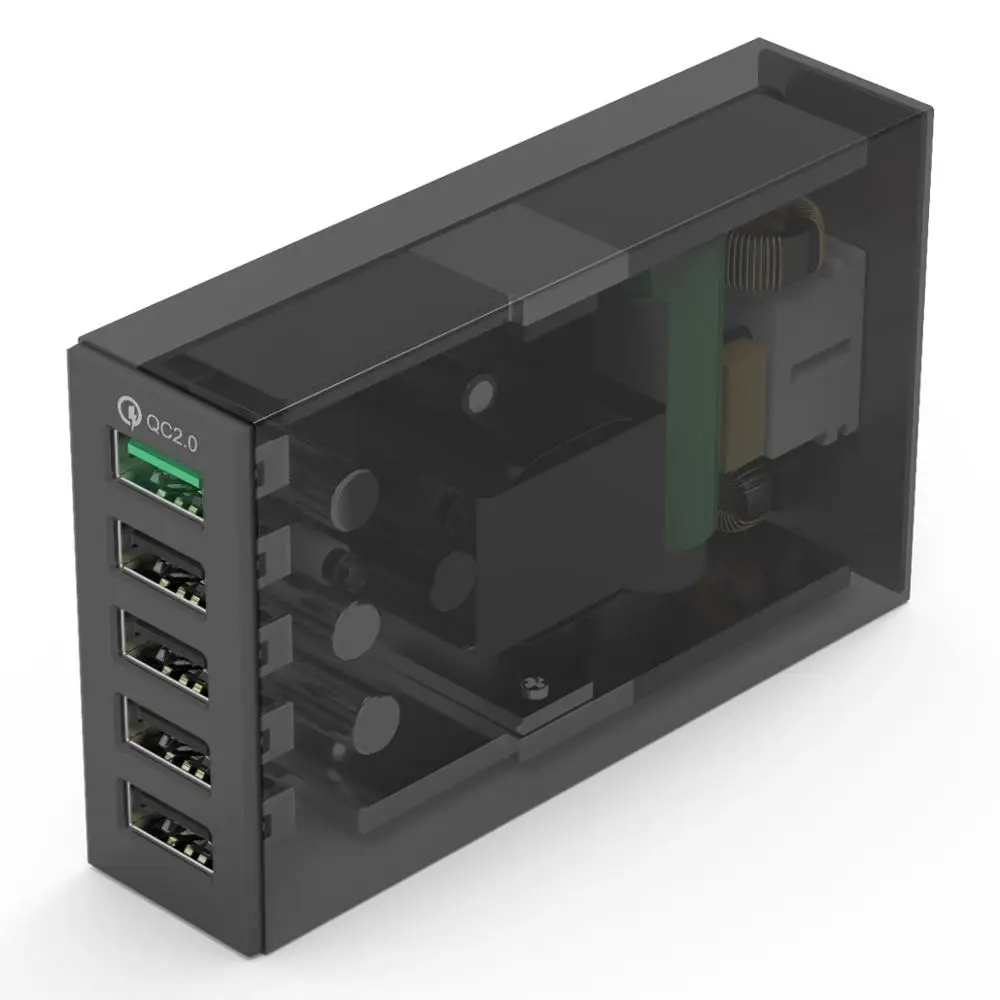 Настольное зарядное устройство ORICO QC2.0 с 6 USB портами и поддержкой быстрой зарядки