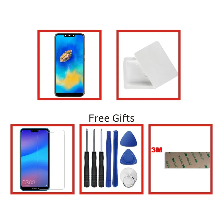 ЖК дисплей 100% дюймов для Huawei Mate 20 Lite с дигитайзером сенсорного экрана в сборе