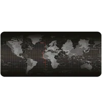 newest world map large size gaming mouse pad locking edge mouse mat for optical trackball for laser mouse