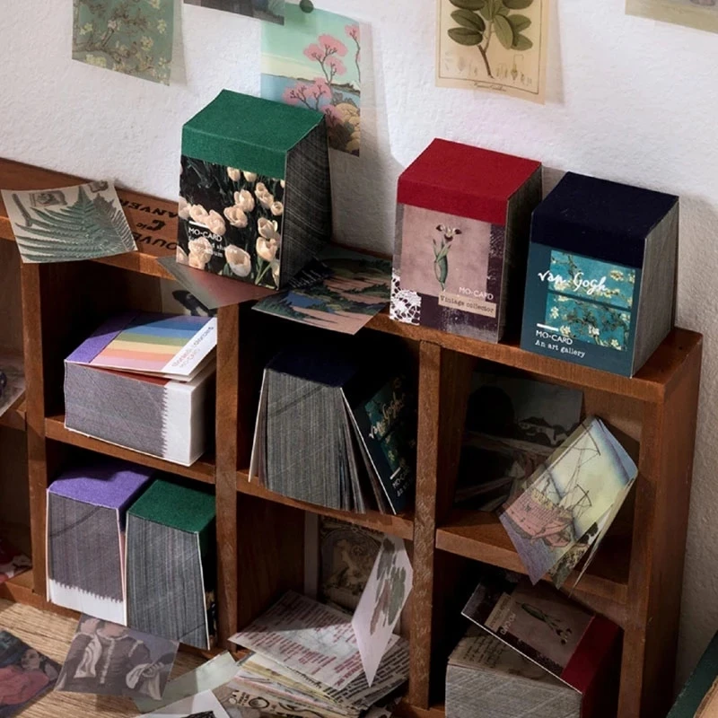 

366 Uds Vintage historia Kraft papel recortes pegatinas/tarjeta/planta de Proyecto de diario de LOMO tarjetas