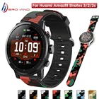 Ремешок сменный мягкий силиконовый для смарт-часов Xiaomi Huami Amazfit Stratos 3 2 2 sGTR 47 мм 42 ммNeoGTR 2, 20 22 мм