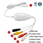 Ezcap1568 159 USB видеозахват преобразователь аналоговый в цифровой формат для DVD DVR VHS плеер для Win7810 Win10 64bit  Mac OS