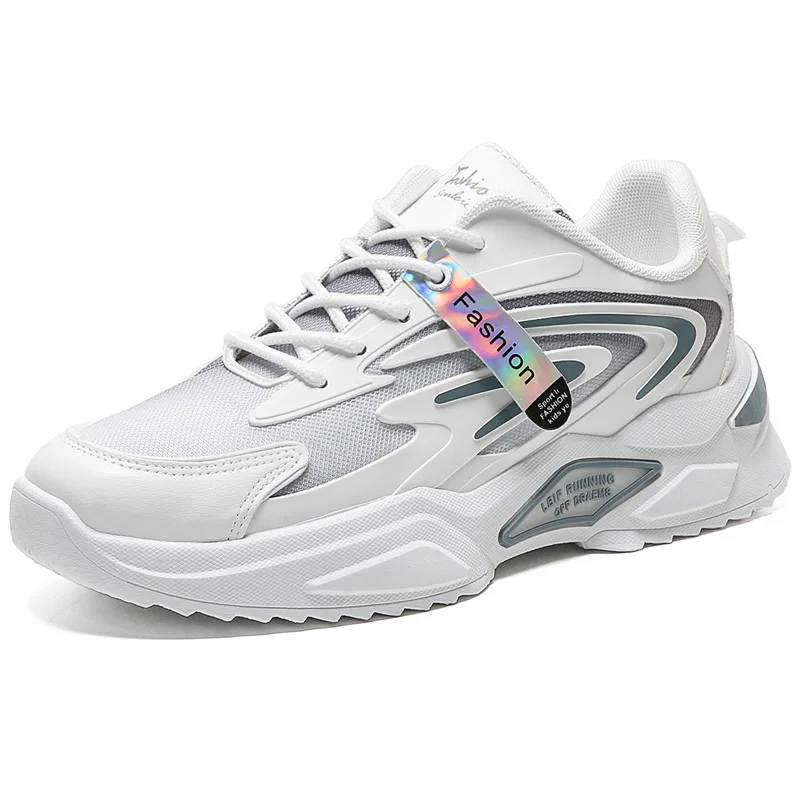 

Новинка весна-осень 2021 мужские туфли на вулканизированной подошве в Корейском стиле дышащие высокие туфли на среднем каблуке со шнуровкой ...