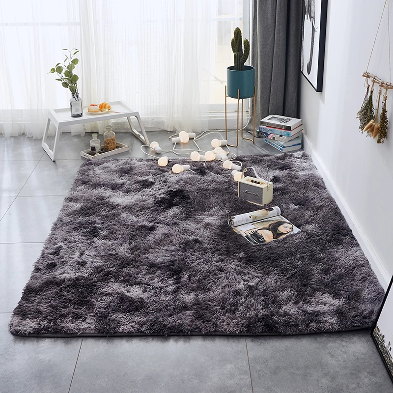 Living Room Plush Carpet Solid Color Lounge Rug Pads For Bedroom Sofa Children'S And Cloakroom 6 Sizes | Дом и сад