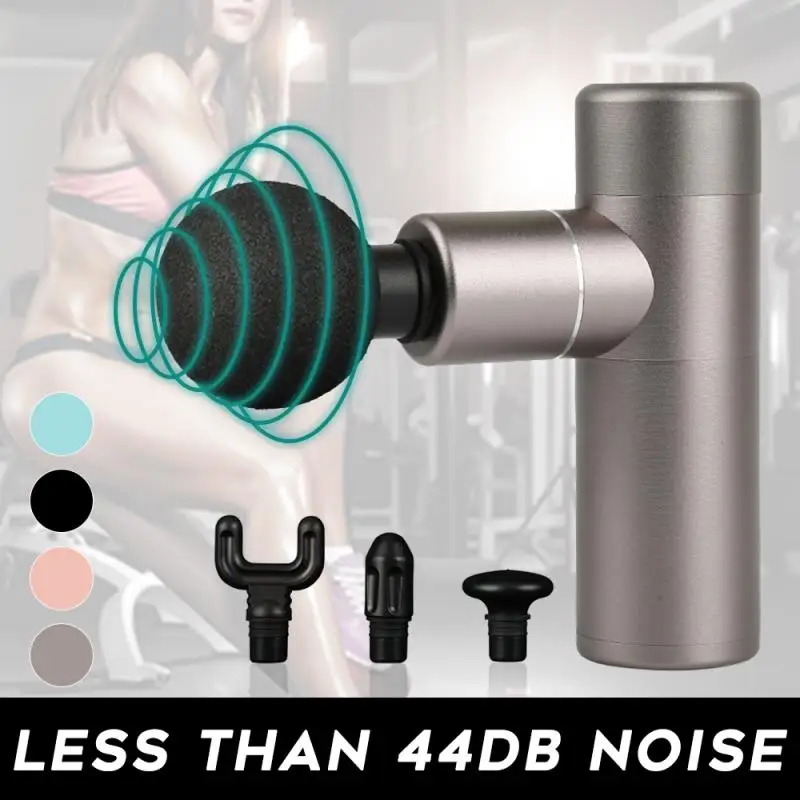 

Low-noise Mini Massage Gun 4-head Massager Deep Muscle Vibrating Relaxation Sport Recovery Body Shaping Fitness Equipment Travel