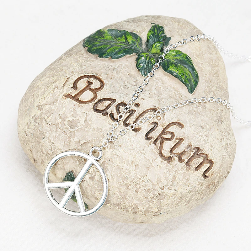 29*29 мм подвеска с надписью мира ожерелье модные ювелирные изделия подарок