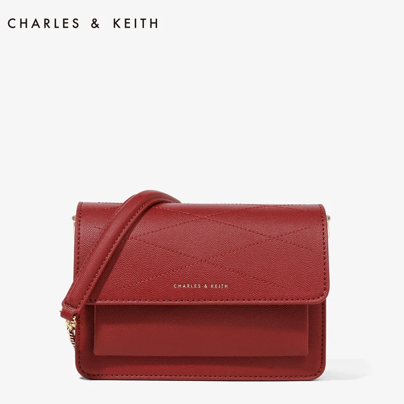 CHARLES＆KEITH Новинка на Весну 2020г. CK2 80780285 Женская Cумка Гармошка с Откидной крышкой На