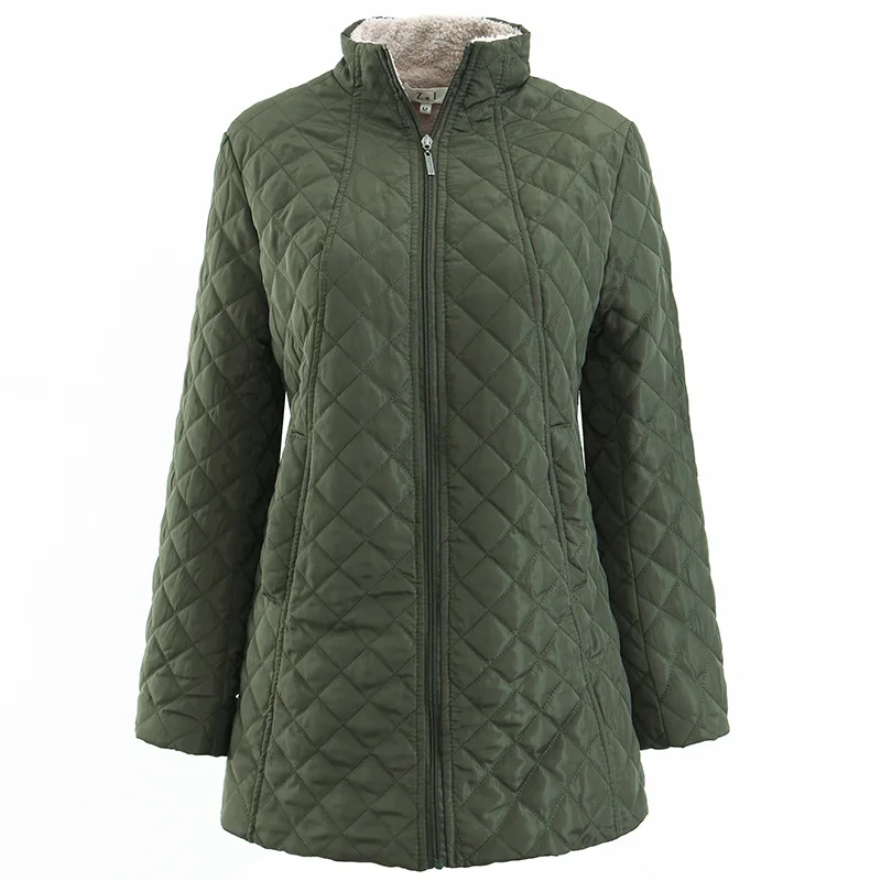 

New Autumn Winter Coat Women Female Warm Lamb Cashmere Jacket Women Stand Collar Parkas Casual Jackets Fashion Parka overcoat