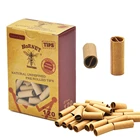 120 шт.кор. предварительно свернутый натуральный неочищенный сигаретный фильтр, наконечники для рулонной бумаги, наконечники для сигарет, фильтрующая трубка, аксессуары для курения