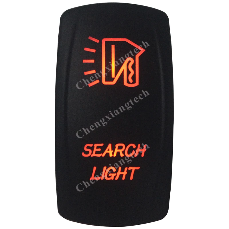 

Marine Grade Waterproof IP68 Boat SEARCH LIGHT Rocker Switch Orange Led 5 Pin ON/OFF SPST DC12V 24V Car Boat Rocker Switch