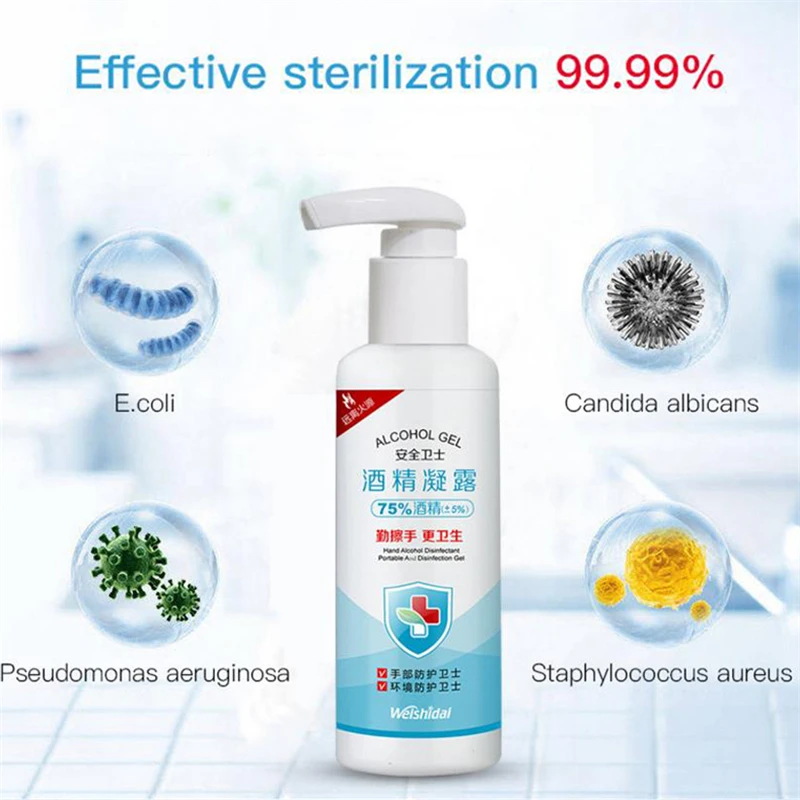 5 бутылок 100 мл моментальный распылитель антибактериального средства для рук Gel