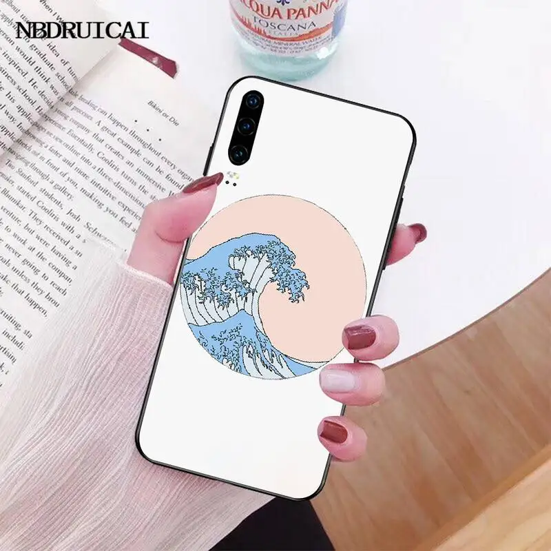 Мягкий чехол для телефона PENGHUWAN The Great Wave off Kanagawa с пользовательским фото Huawei Honor 20 10