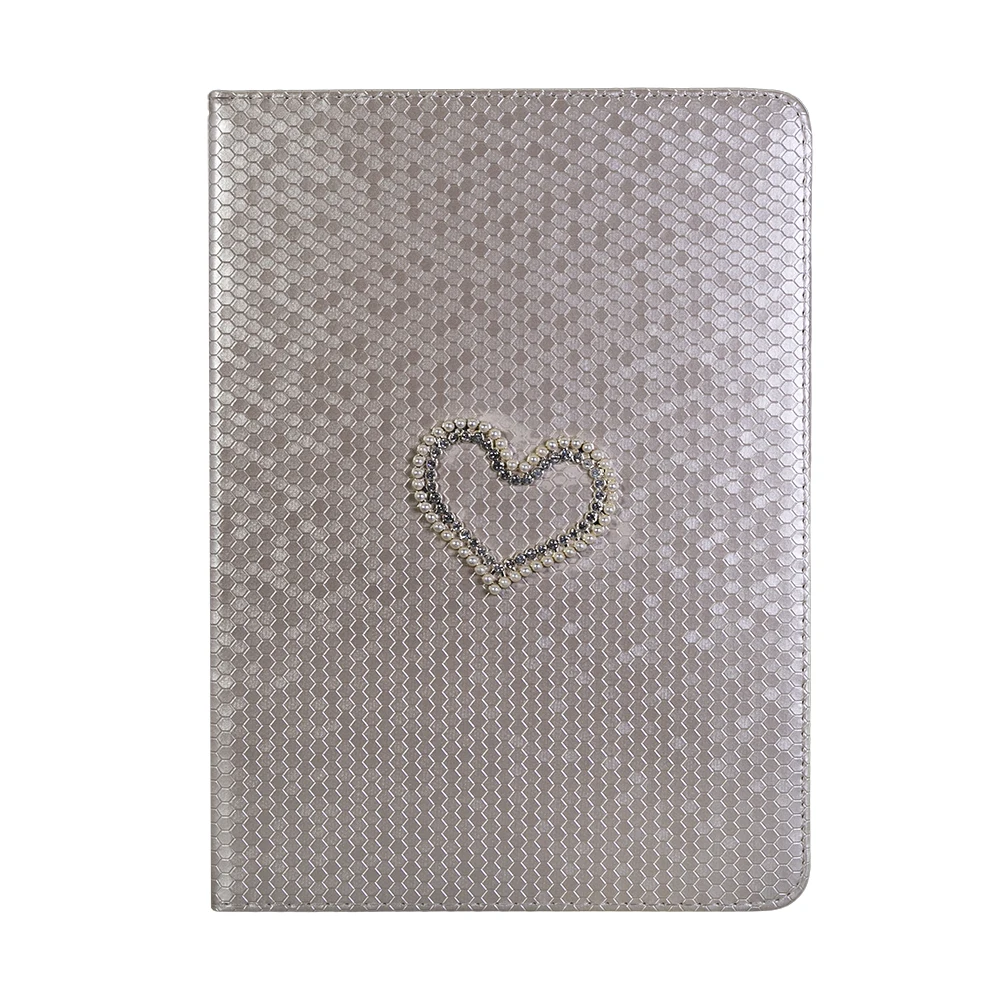 Чехол из искусственной кожи с узором в виде сердечек и подставкой для iPad Air 10 5 Pro