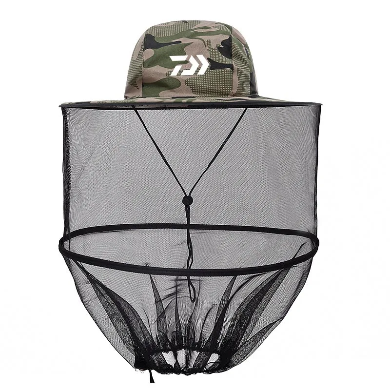

Outdoor Sports Foldable Mosquito-Proof Hat Fishing Hat Sunscreen Sunshade Mosquit Casual Men Hiking Fishing Caps Breathable