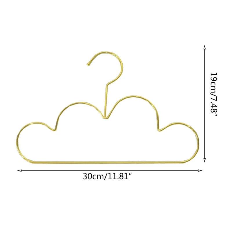 

5 Pcs Cloud Shape Clothes Coat Hangers Space Saving Clothing Rack Multi-Functional Scarf Cabide Storage Hooks for Closet