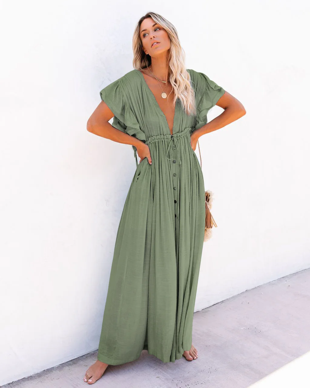 

2021 Sexy Cover-ups Long White Tunic Dress Casual Summer Beach Dress Women Plus Size Beach Wear Cover Up Dress Woman Clothing